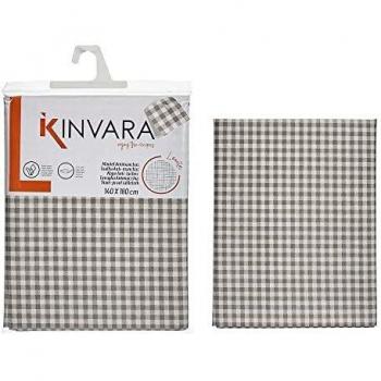 Nappe Carreaux Blanc Gris 140 x 180 cm