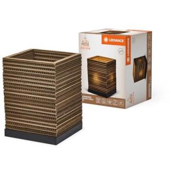 Lumière Table Décor Carton Carré Marron Recyclable E27
