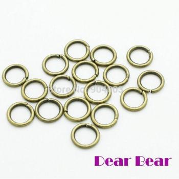 Vintage Silver Jump Rings 8x1.2 MM, 500 pcs/lot
