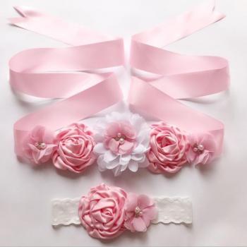 Accessoire Décoration Mariage: Ceinture Florale Vintage