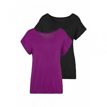 Vivance T-Shirt mit elastischem Saumabschluss aus Viskose-Elasthan