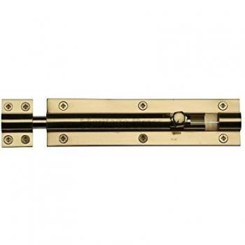 Barrel Bolt, Polished Brass Finish – 15.24 cm × 3.81 cm