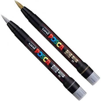 Lot de 2 marqueurs Posca PCF-350 Or