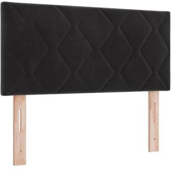 Tête de lit moderne en velours noir 90 cm