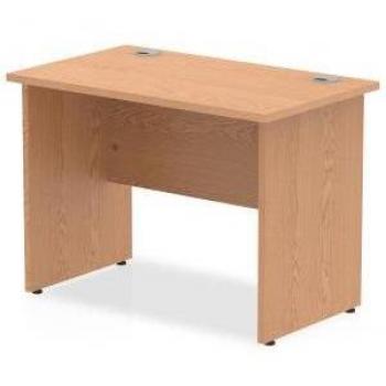 Impulse Desk, Straight Desk, 1000mm x 600mm, Oak Top Panel, End Leg, MI002697