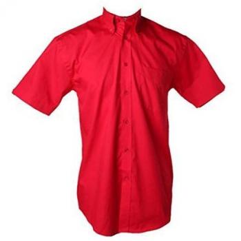 Men's 19.5 Red Oxford Easy Iron Shirt – Corporate Edition