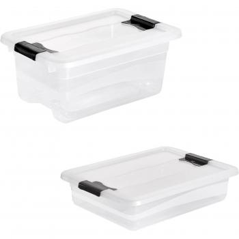 Pack Verde de 4 Cubos Transparentes