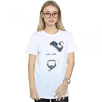 Aladdin Blue Face Cotton Boyfriend Top