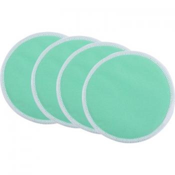 NaturMama Wiederverwendbare Brustpads – 4x Bambus, konturierte Form