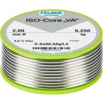 Felder ISO-Core VA Solder Sn96.5Ag3.5 0.250 kg 2 mm