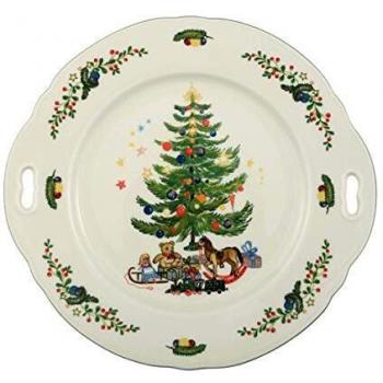 Seltmann Weiden Marie-Luise Weihnachten Kuchenplatte mit Griff 27 cm