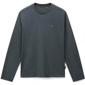 Napapijri Salis Langarmshirt Herren Grün Regular Fit XXL