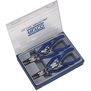 Alyco 101220: Alicates Seeger 180 mm, Juego de 4 Unidades