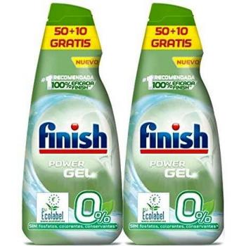Finish Gel Lavavajillas 0% con Certificación Ecológica, 2 unidades