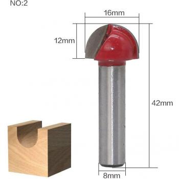 Mèche de défonceuse 8mm pour travail du bois
