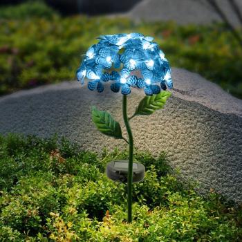 Arte Luminoso Estaca de Flores con Energía Solar