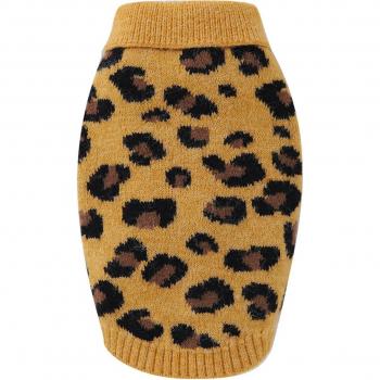 Chiot pull tricoté léopard – rue & foyer