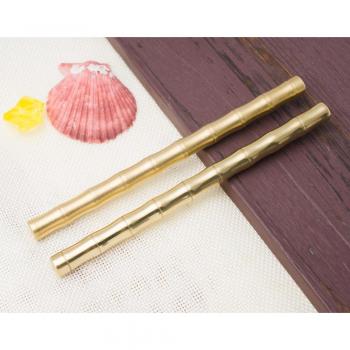 Premium Brass and Bamboo Business Ballpoint Pen
