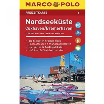 MARCO POLO Freizeitkarte Nordseeküste, Cuxhaven 1:110 000