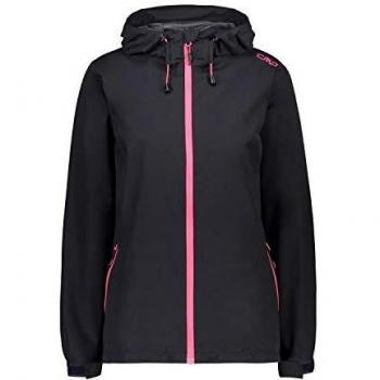 Giacca Rain Jacket Fix Hood Nero Rosa – CMP Donna XXS