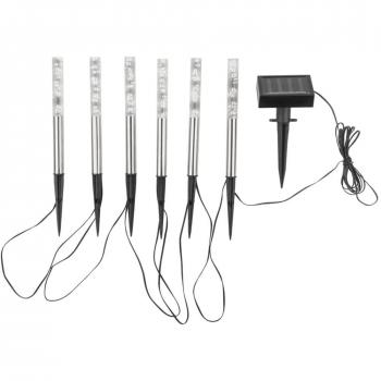 HI Luci Solari a LED con Bolle 6 pz Multicolore