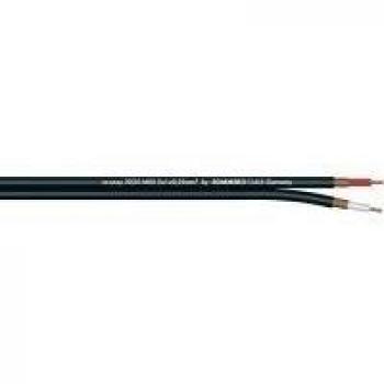 Instrumentenkabel Sommer Cable 320‑0101 – 1x2 x 0,25 mm², schwarz, in Metern