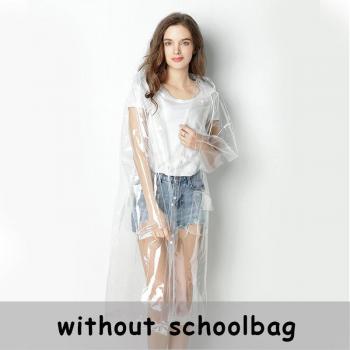Yuding Waterproof Raincoat with Drawstring Hood for Women