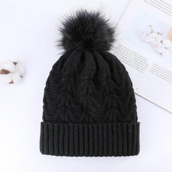 Accessoire tête double couche avec pompom