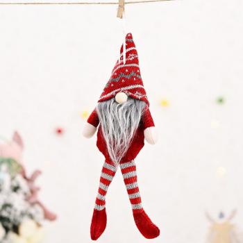 Exquisite Striped Forester Santa Hanging Decoration