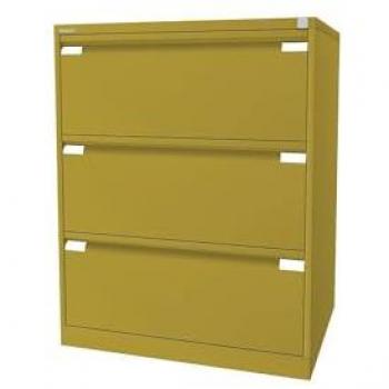 Armario para Archivos Colgantes Bisley, 2 Vías, 3 Cajones, Amarillo