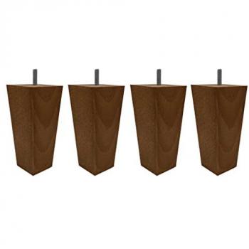 Fusée Merisier 4 pieds, 15 cm – Couleur Marron