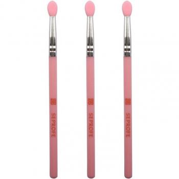 Plastic Handle Makeup Brush Set