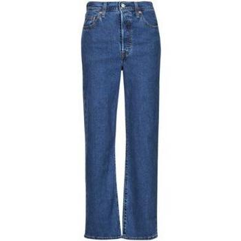 Levi's® RIBCAGE STRAIGHT ANKLE Jeans Dunkelblau Damen