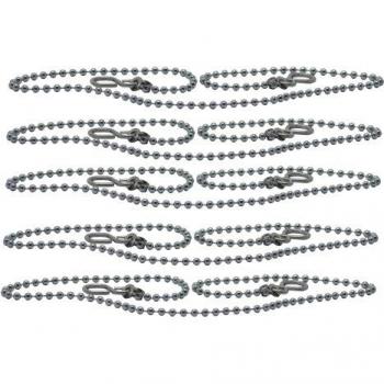 Plumbright 450 mm Chrome Bath Ball Chain Set of 5