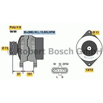 BOSCH 0 986 049 350 Alternatore Auto