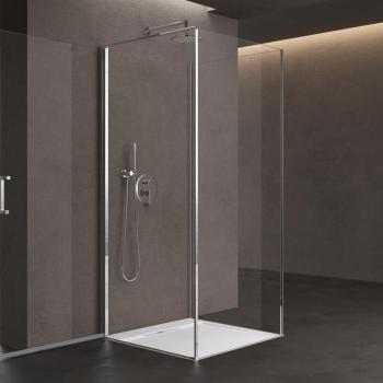 Douche U avec Bac Sogood 80x100x80 cm Verre Transparent