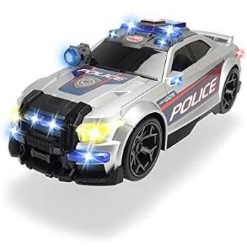Dickie Toys 203308376 Polizeiwagen mit Batterien, Silber