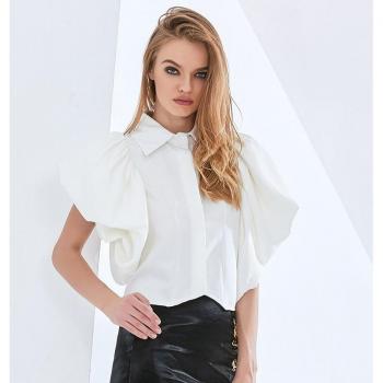 Short Sleeve Ruffled Top for Women