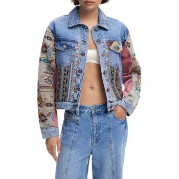 Giacca di Jeans Boho Blu XS 25WWED10 Desigual