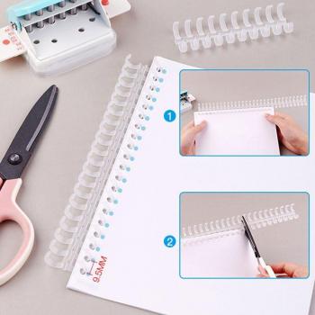 Loose-leaf 5-Ring Plastic Binding Rings (12mm)