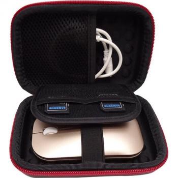 Portable Hard Drive Case for 2.5-inch WD Seagate with Charger Organizer