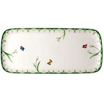 Villeroy und Boch Kuchenplatte Colourful Spring, Weiß/Bunt