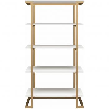 Cosmo Camila 5 Shelf Bookcase White