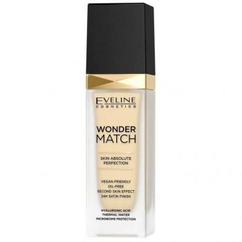 Eveline Wonder Match 01 Fondotinta Liquido con Acido Ialuronico 30 ml