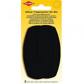 KLEIBER BH-Trägerpolster aus Silikon, schwarz