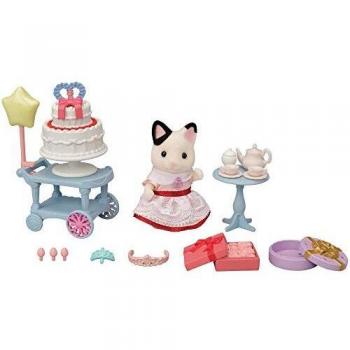 Ragazza Gatto Tuxedo e Snack di Compleanno – Set Sylvanian Families