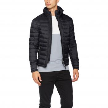 Chaqueta Deportiva Superdry SDX Fuji Triple ZIP Through para Hombre, Color Negro