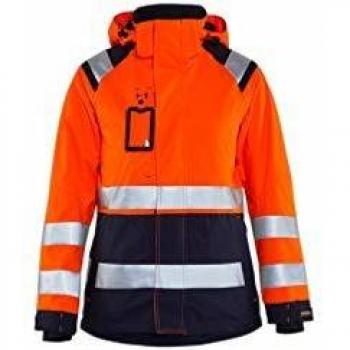 Krähe WORKWEAR Blaklader Damen Sichtschutzjacke, orange marine, M