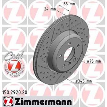 ZIMMERMANN Disque de frein avec perçages 150.2920.20