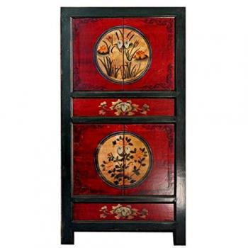 Armoire antique chinoise en peuplier